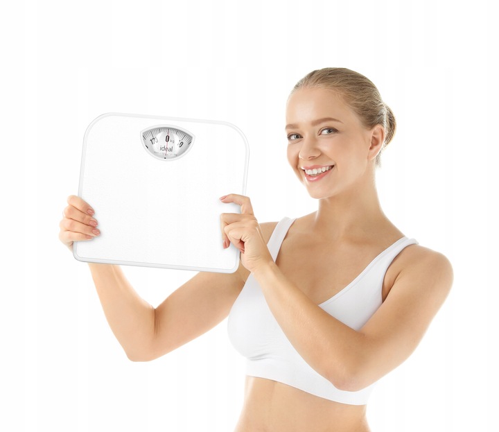 MECHANICZNA WAGA ŁAZIENKOWA KLASYCZNA ANALOGOWA DO 130KG IZ9201 BIAŁA