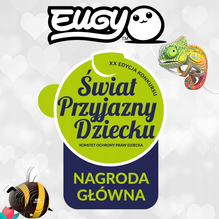 Wiewiórka Eugy. Eko Układanka Puzzle 3D