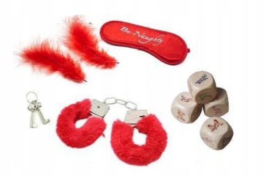 Erotyczny Zestaw dla kochanków z opaską i piórkiem