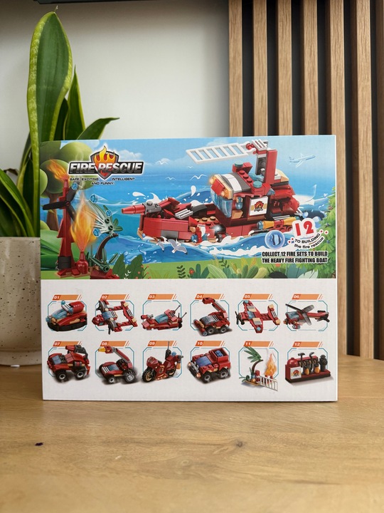 KLOCKI KONSTRUKCYJNE 12w1 POJAZDY RATOWNICZE KALENDARZ ADWENTOWY PREZENT