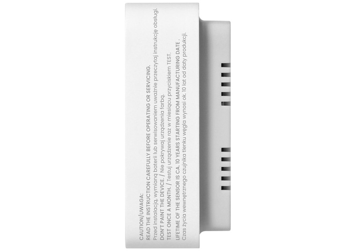 Czujnik Czadu Detektor Tlenku Węgla Czujka CO Termometr 85dB CERTYFIKOWANY