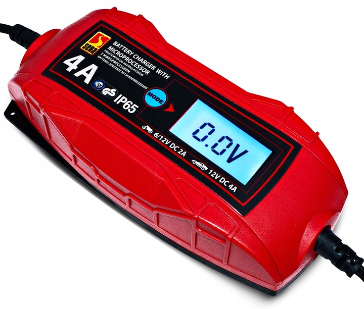 ŁADOWARKA PROSTOWNIK DO AKUMULATORA ŻELOWY 6V 12V AKUMULATORÓW LCD TUV GS