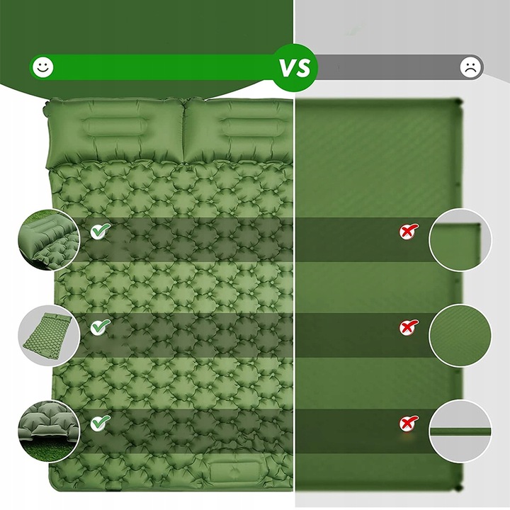 MATA SAMOPOMPUJĄCA KARIMATA DMUCHANA MATERAC 195X125 CM