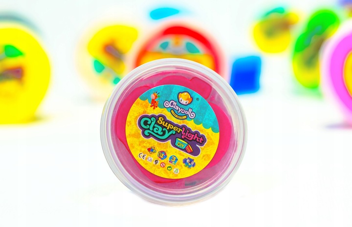 MAGICZNA PLASTELINA MASA PLASTYCZNA PIANKOLINA 18 sztuk +Nożyk