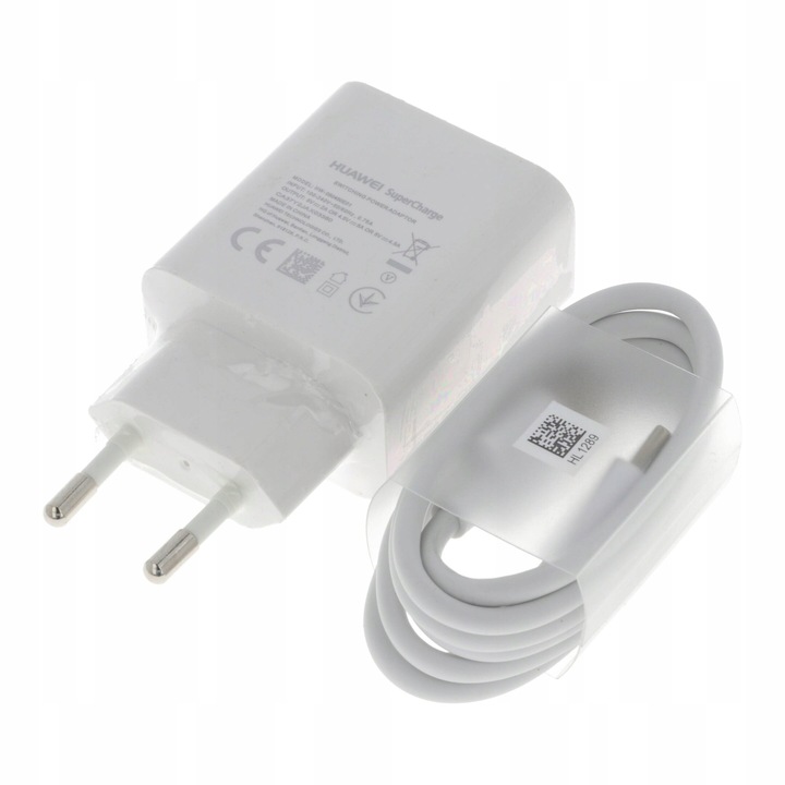 Ładowarka sieciowa 25W Huawei SuperCharge + kabel USB typ C ORYGINALNA
