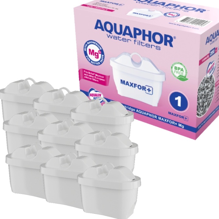 9x filtr wody wkład Maxfor Mg Dzbanek filtrujący czarny Aquaphor 4,2