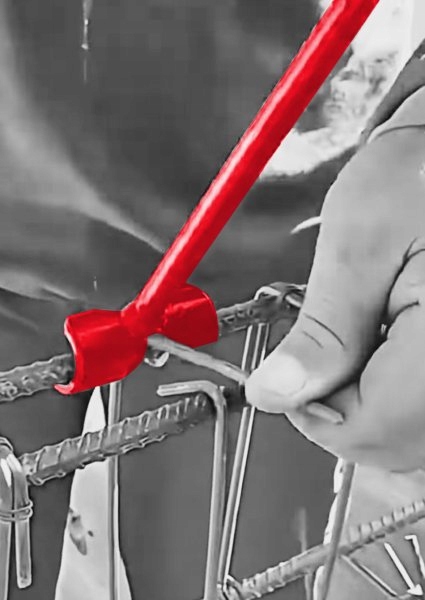 Giętarka ręczna Klucz do gięcia prętów strzemion zbrojeń drutu koszy 4-8 mm