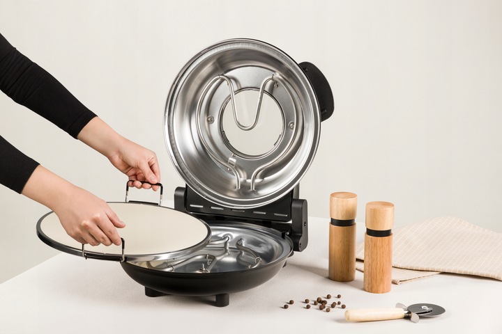 PIEC DO PIZZY 400°C Kamienny Domowy piecyk PIZZA PIECYK 1200W Termostat