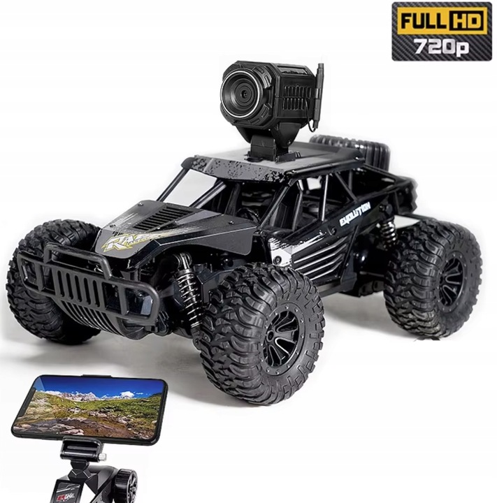 Zdalnie Sterowane Auto, Samochód terenowy 4x4 z kamerą FPV RC Aplikacja
