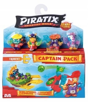 Piratix Seria 2 Shark Treasure Zestaw Captain Pack Trident