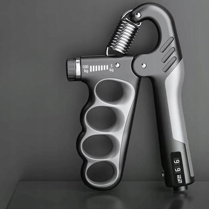 ŚCISKACZ DO RĄK DŁONI Z REGULACJĄ 10-100kg Z LICZNIKIEM 2 SZT