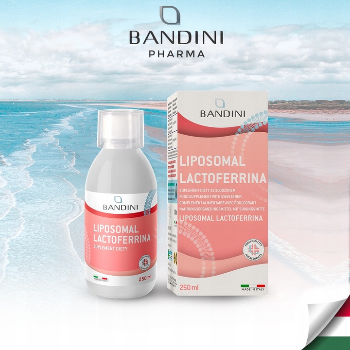 Bandini Liposomal LACTOFERRINA 200 Immuno Bioactive, Suplement diety 250 mL