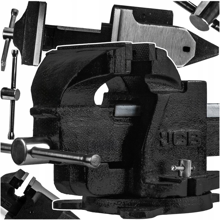 IMADŁO STOŁOWE ŚLUSARSKIE STALOWE Z KOWADŁEM 125MM DWUSZCZĘKOWE