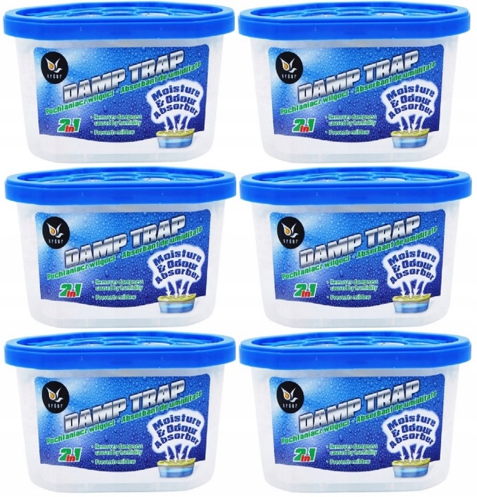 Pochłaniacze Wilgoci 2w1 Bezzapachowe Ardor ZESTAW 6szt.