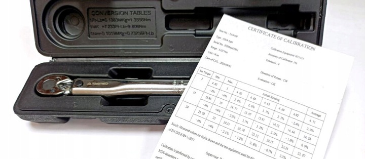 KLUCZ DYNAMOMETRYCZNY 1/4" 5-25 Nm DO KÓŁ Z BLOKADĄ,