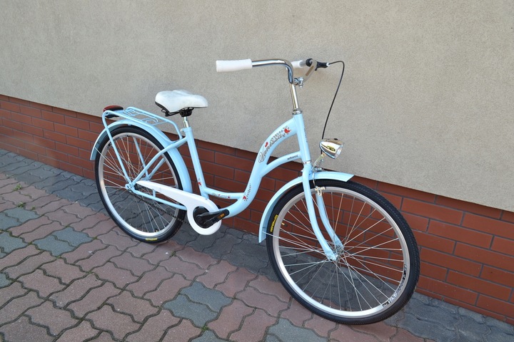 Rower Damski Damka Retro Miejski Vanessa 26 Błękit