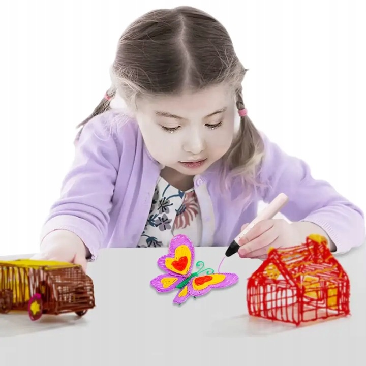 Filamenty Niskotemperaturowe Wkłady PCL do Długopisu 3D 20szt. 100m 20 x 5m