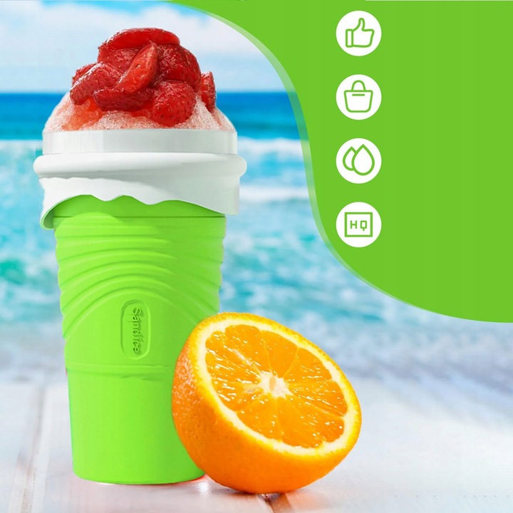KUBEK DO ROBIENIA LODÓW GRANITY SORBETÓW SLUSHY KOKTAJLI MROŻONYCH 500ML