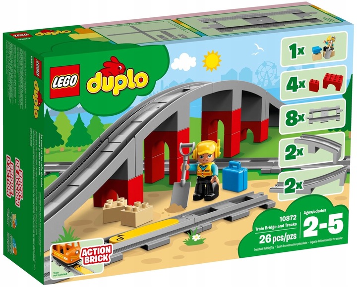 LEGO Duplo 10872 Tory kolejowe i wiadukt Prezent