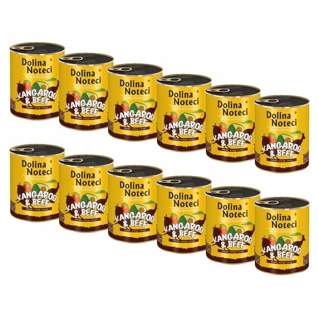 Karma dla psa DOLINA NOTECI Kangur wołowina12x800g