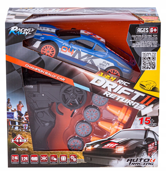 ZESTAW FERRARI Samochód zdalnie STEROWANY 4x4 RC Auto na PILOTA do DRIFTU