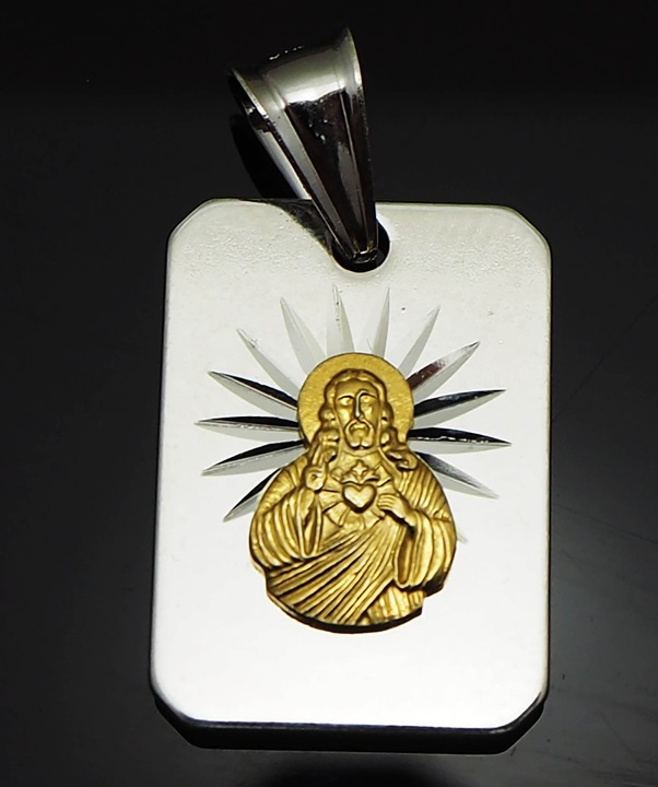 Szkaplerz z Łańcuszkiem Męskim Srebro Pancerka