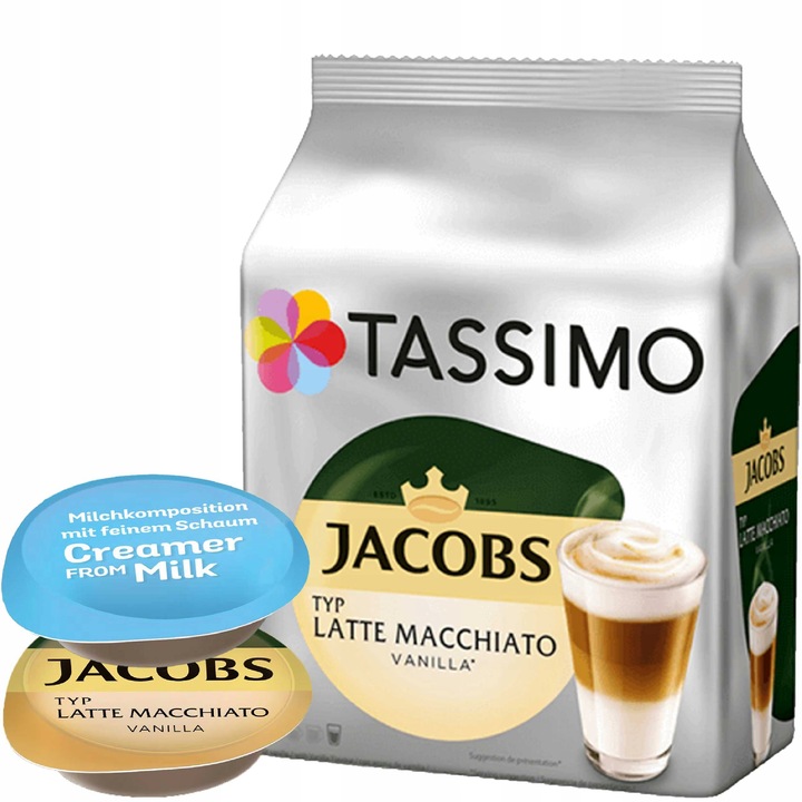 Kapsułki TASSIMO LATTE MACCHIATO VANILLA 8 kaw
