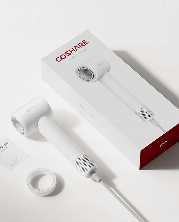 Mocna Suszarka do Włosów COSHARE EssenceRing SuperFlowSE Jonizacja 1300W