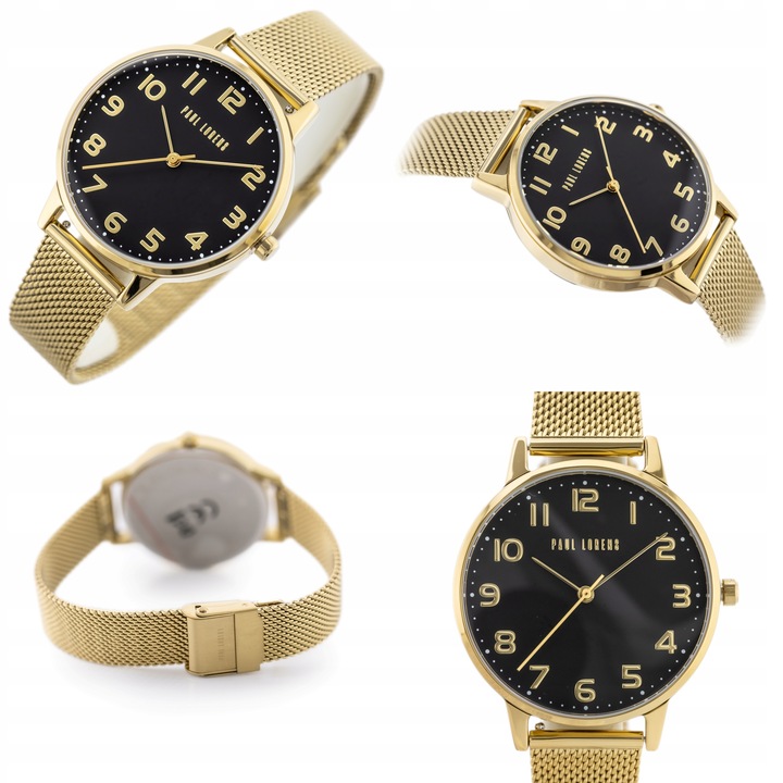 ZEGAREK DAMSKI PAUL LORENS ARTENA złoty cyfry czytelny +BOX +GRAWER