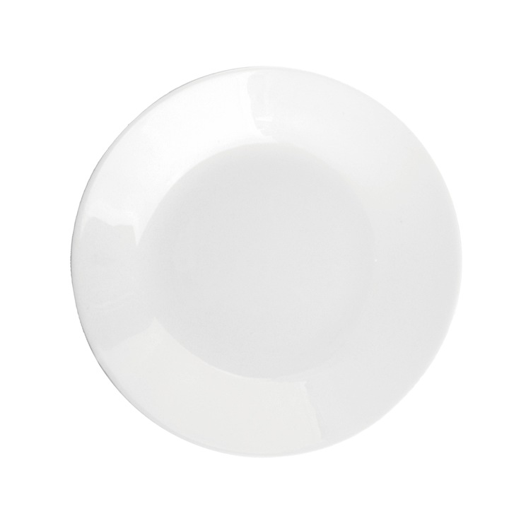 SERWIS OBIADOWY BIAŁE SZKŁO ZESTAW TALERZY BIAŁY NA 6 OSÓB WZÓR SONIA