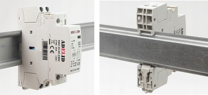 STYCZNIK MODUŁOWY 25-02 230V 20A 25A 1P 2NC 1-FAZ