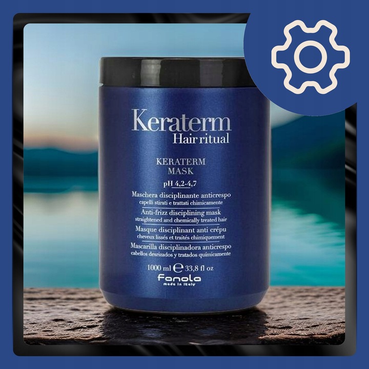 Fanola Maska do Włosów Suchych z Keratyną Keraterm Puszących się 1000 ml
