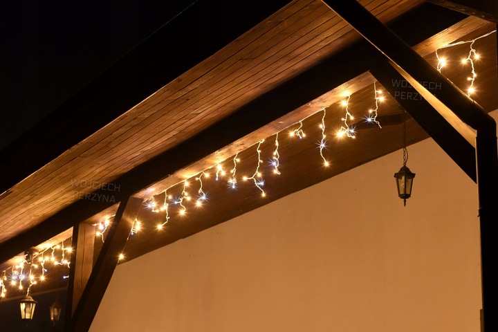 SOPLE 300 LED 11M ZEWNĘTRZNE LAMPKI KURTYNA +FLASH