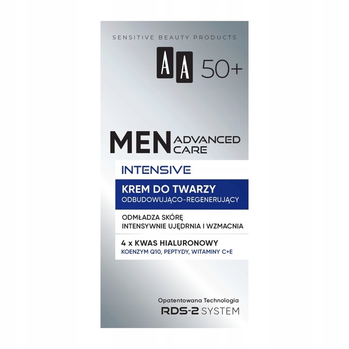 AA MEN ADVANCED CARE INTENSIVE 50+ krem do twarzy odbudowująco-regenerujący
