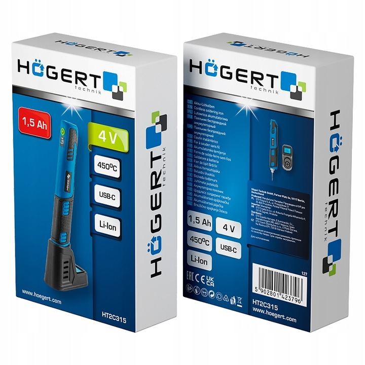 Lutownica BEZPRZEWODOWA transformatorowa AKUMULATOROWA 4V 450°C PRECYZYJNA