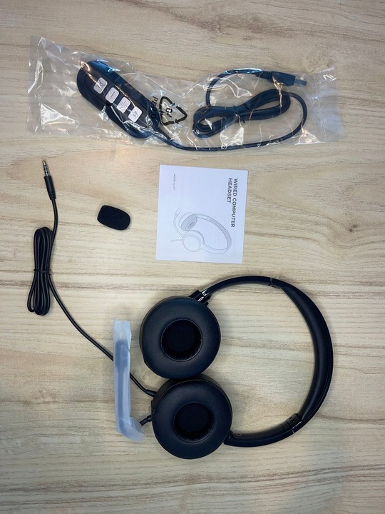 Słuchawki z Microfonem USB/3.5 mm