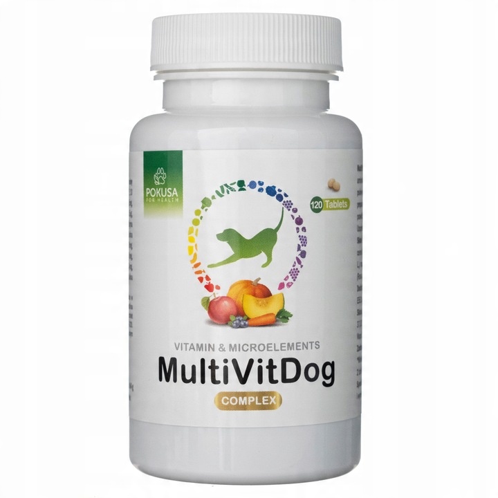 Multivit Witaminy Minerały dla Psa Pokusa 120 tab