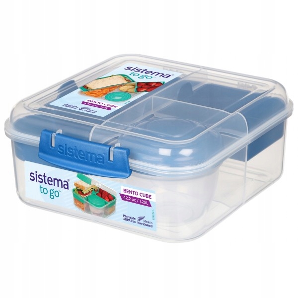 SISTEMA Śniadaniówka Pojemnik na lunch Bento Cube 1,25l 4 kolory