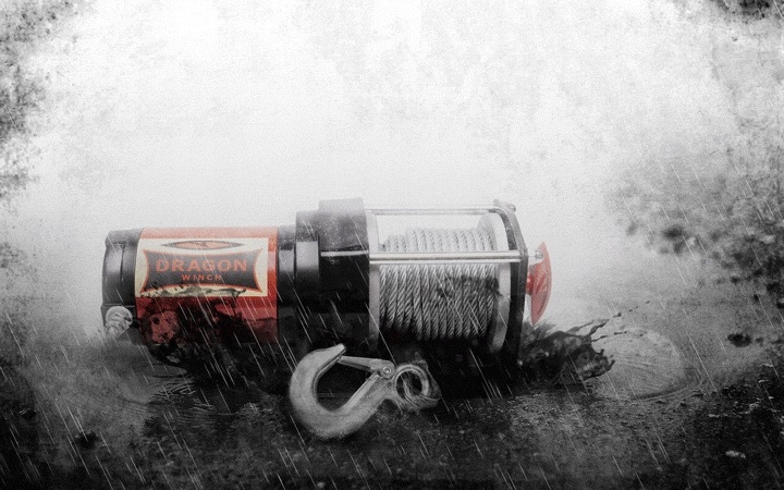 WYCIĄGARKA DRAGON 12V ELEKTRYCZNA WCIĄGARKA linowa pługa quada + pilot