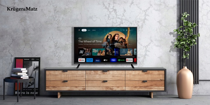 Telewizor 32'' HD Google TV Kruger&Matz DVB-T2/S2/T/C H.265 HEVC