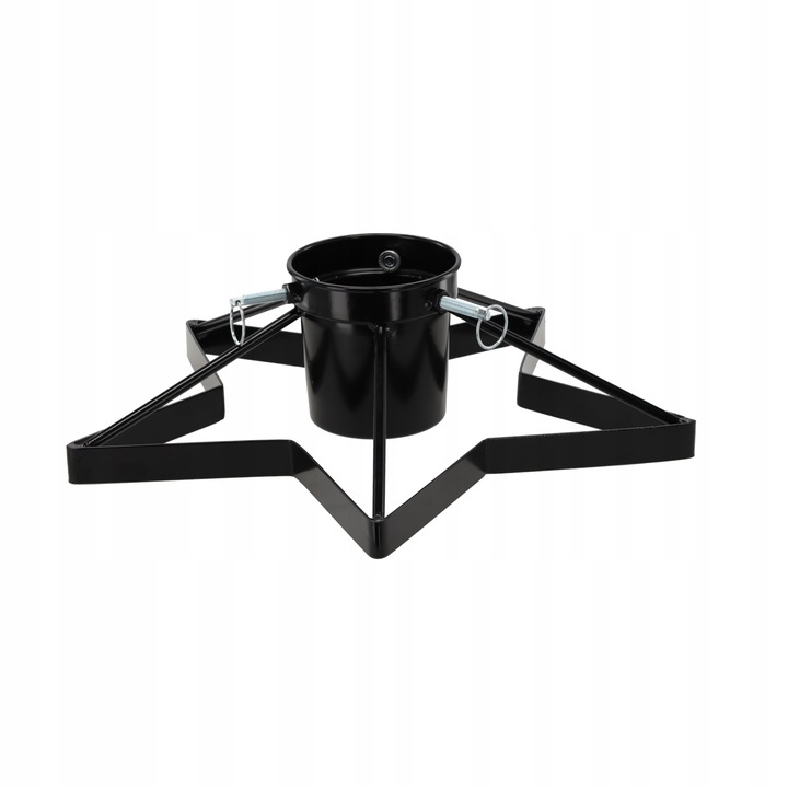 Stojak Pod Choinkę Choinkowy Choinka Metalowy Czarny Z Pojemnikiem na Wodę