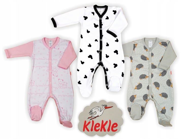 PAJAC rozpinany 3PAK Bawełna 100% r 68 KLEKLE