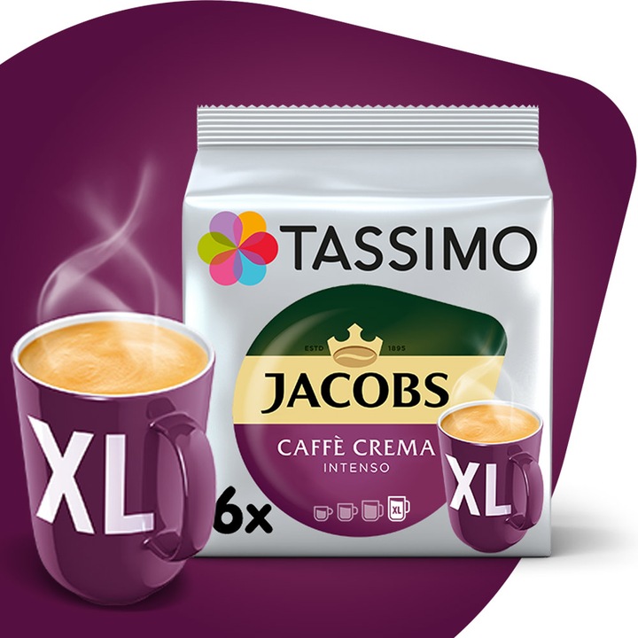 Kapsułki Tassimo Caffe Crema XL Intenso, 5+1 opakowanie GRATIS!
