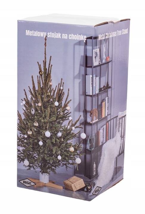 Stojak CHOINKOWY metalowy pod na choinkę podstawka drzewko pojemnik
