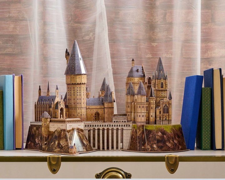 HARRY POTTER HOGWART PUZZLE MODEL 3D ZAMEK HOGWARTS 4D BUILD WIELKI 48 CM