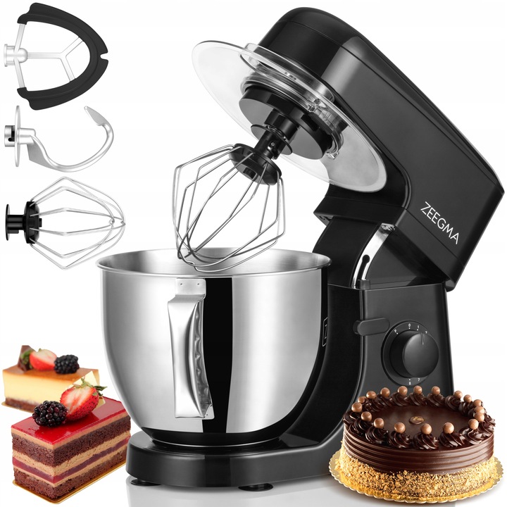 ROBOT kuchenny planetarny WIELOFUNKCYJNY MIKSER 2200W DUŻA misa 6,5L Zeegma