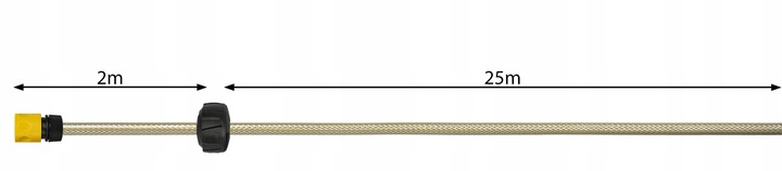 WĄŻ OGRODOWY ZWIJANY AUTOMATYCZNY BĘBEN PISTOLET ZRASZACZ KOŃCÓWKI 27m