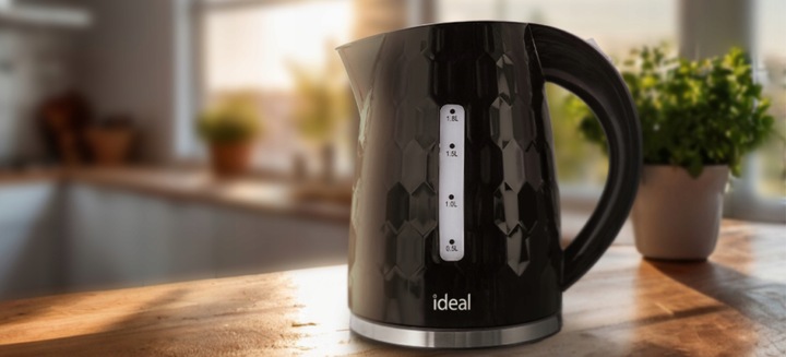 CZAJNIK ELEKTRYCZNY BEZPRZEWODOWY ELDOM CICHY ENERGOOSZCZĘDNY Czarny 1,8L