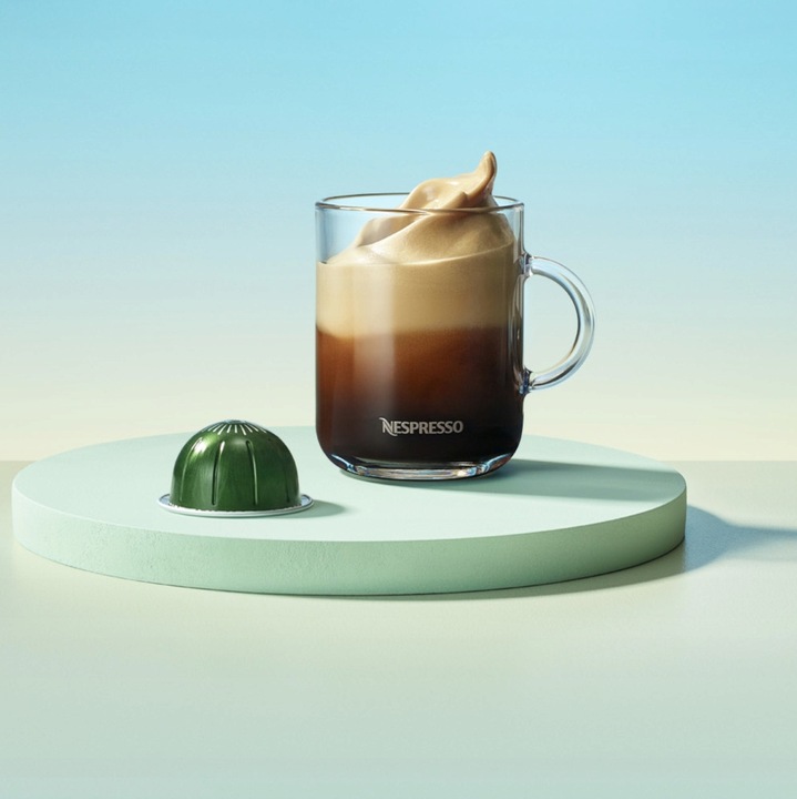 NESPRESSO EKSPRES DO KAWY NA KAPSUŁKI VERTUO POP + ZESTAW KAW 8004399035805