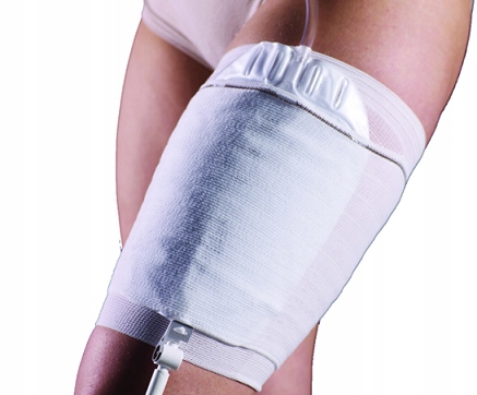 Pasek opaska mocująca ochronny na worek na mocz na nogę roz. M